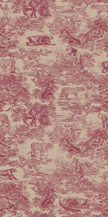 Плитка Dark red - 50x100 026-017 TACTILE Idyllium з колекції Idyllium Bulbo