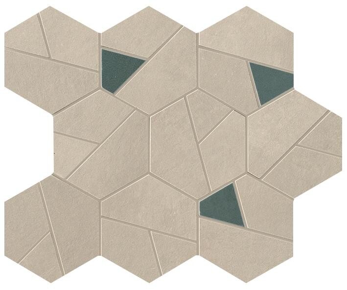 Мозаїка Boost Pro Cream Mosaico Hex Blue A0QO з колекції Boost Pro Atlas Concorde