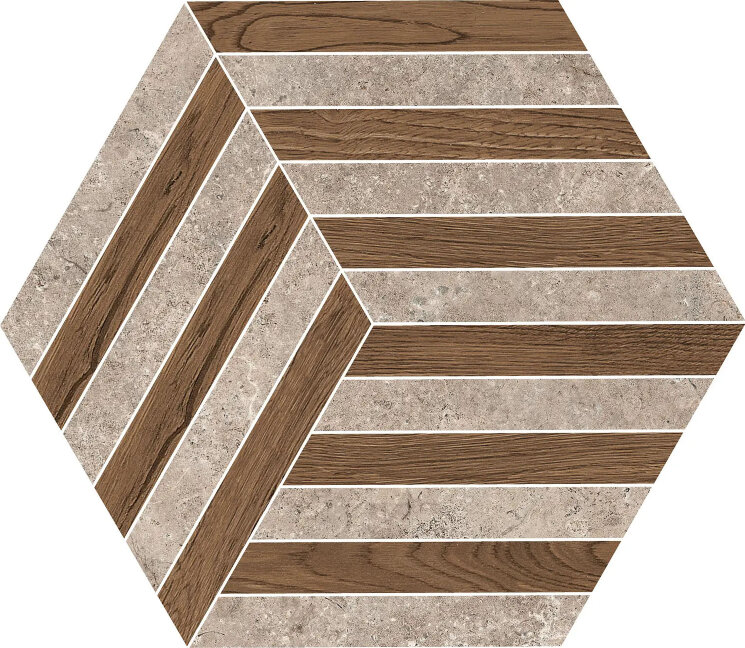 Мозаїка Lst Nest Taupe Brown - 35x40 LST559N Landstone з колекції Landstone NovaBell