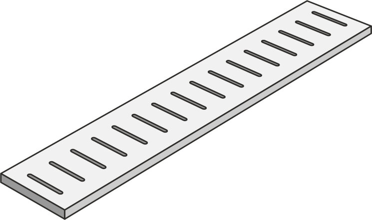 Решітка 20x60 Nst Griglia Light Grey Rett20 Mm - Norgestone - NSTW15K з колекції Norgestone NovaBell