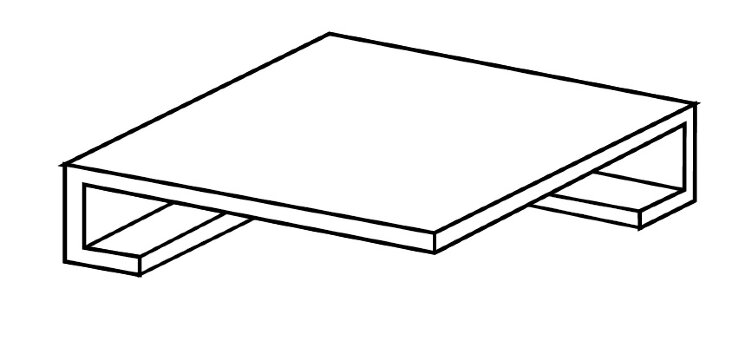 Кутова сходинка (34x34) LEVEL ANGOLARE COSTA RETTA SX ANTHRACITE x4 - Level з колекції Level Tuscania