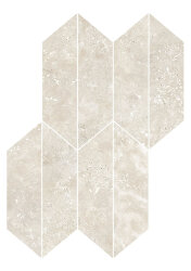 Мозаїка Travertino Cross Bianco Mosaico Losanga - 29.4x40.7 RCL9 Realstone_Travertino
