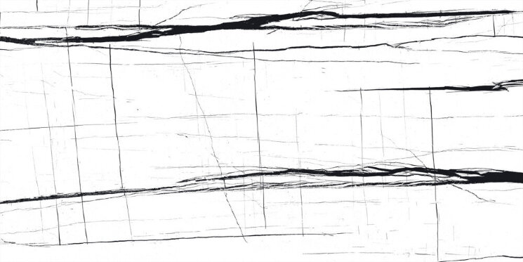 Плитка  60*120 SAHARA NOIR WHITE FULL LAPPATO Decovita з колекції Sahara Noir Decovita