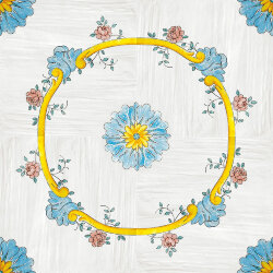 Плитка Cotto Mediterraneo Decoro Vivara Luc - 34x34 S3294P Cotto Mediterraneo