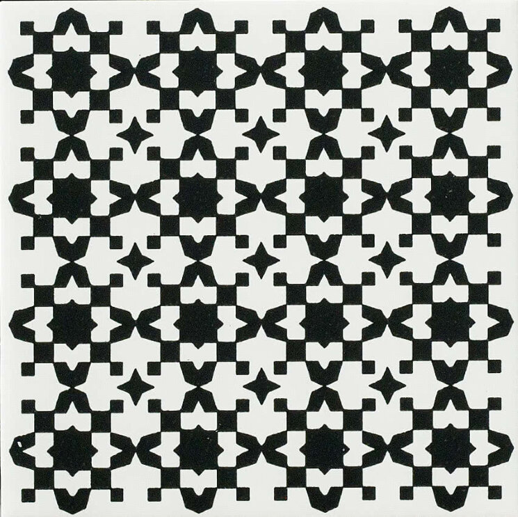 Плитка (20x20) WW71L3 Black On White Wonder Lux3 - Wonderwall з колекції Wonderwall Ascot