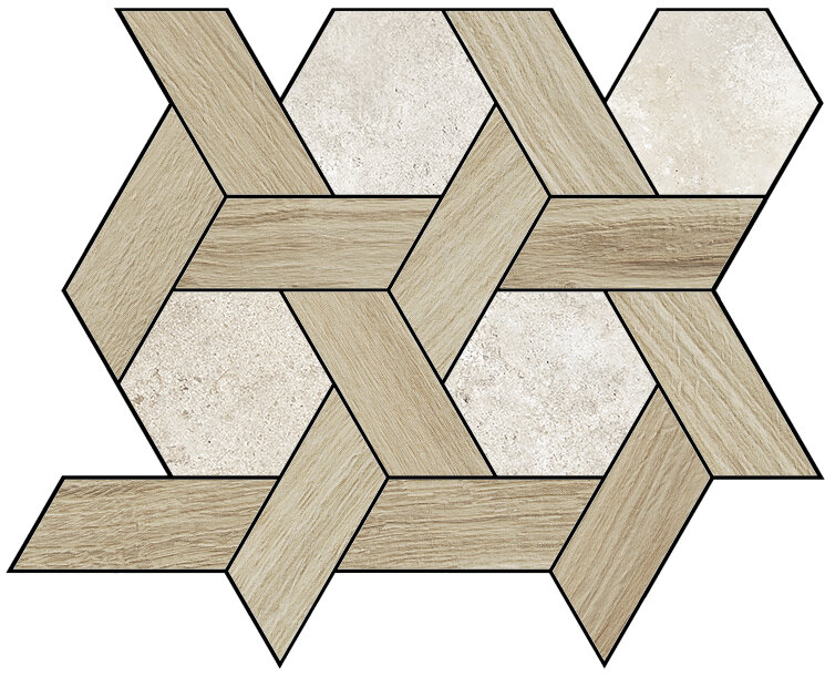 Плитка 26x30 Decoro/Chardonnay Beige Nat - Il Cerreto - MOSCP02 з колекції Il Cerreto La Fabbrica