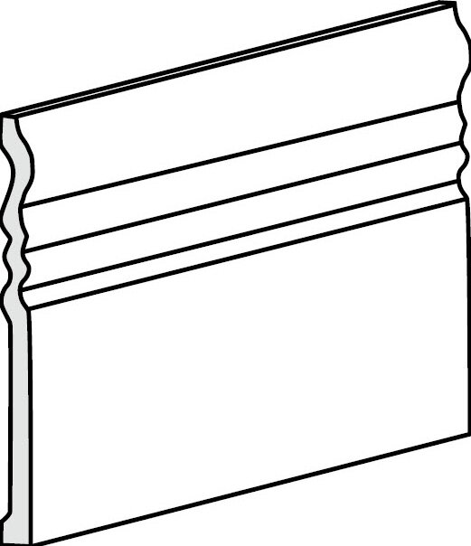 Плінтус (12x15) BAT/DIA.BI Battiscopa Diamante Bianco - Diamante з колекції Diamante Tonalite