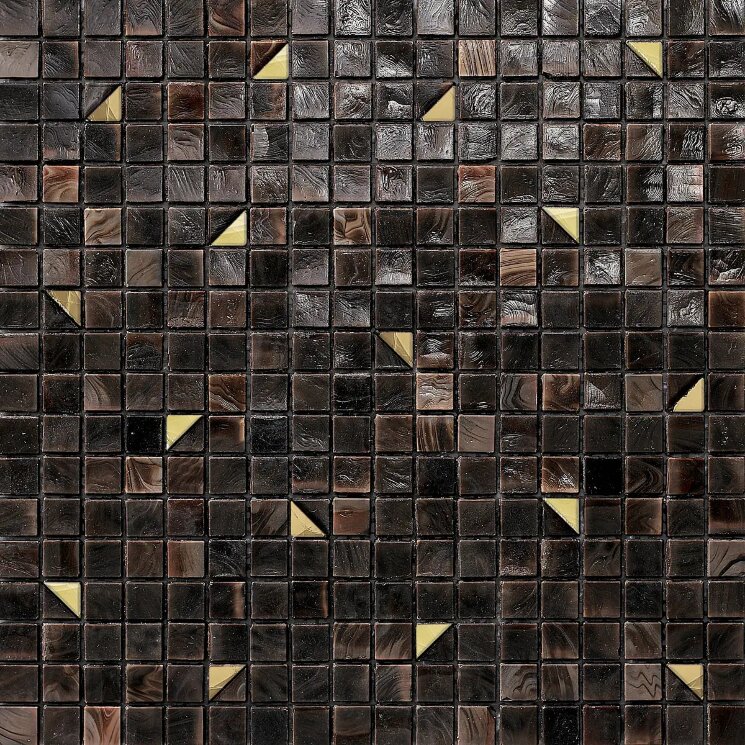 Мозаїка 29.5x29.5 Cor 302 Chestnut4/Kaki-Citrus Sicis Coriandoli з колекції Coriandoli Sicis