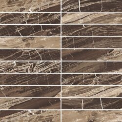 Мозаїка (30x30) 729059 Marble Brown Mos. Nat.3X15 - I Marmi di Rex