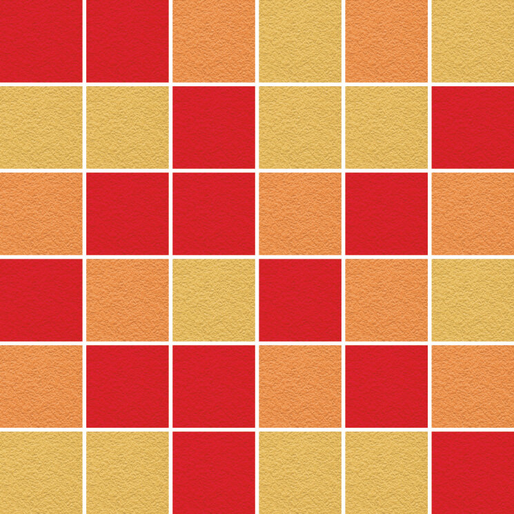 Мозаїка 30x30 Rf Mandarino - 33 +Rf Giallo - 33 +Rf Rosso - 33 - Flooring Mix R10 B (A+B) - M RF 01 з колекції Flooring Mix R10 B (A+B) Vogue
