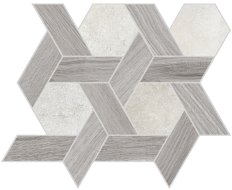Плитка 26x30 Decoro/Pinotgrigio White Nat - Il Cerreto - MOSCP01 з колекції Il Cerreto La Fabbrica