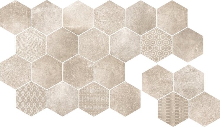 Мозаїка (30x37) 52512 Reden Mosaico Esagone Ivory - Reden з колекції Reden Cerdisa Мозаїка (30x37) 52512 Reden Mosaico Esagone Ivory - Reden з колекції Reden Cerdisa