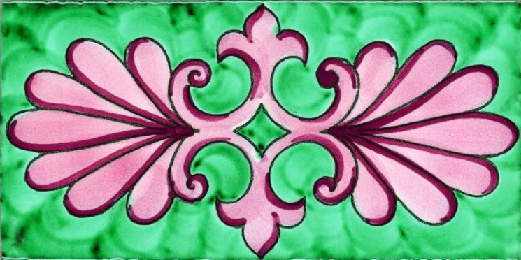 Бордюр (20x40) Damasco Greche - Cotto Salernitano з колекції Cotto Salernitano Giovanni De Maio