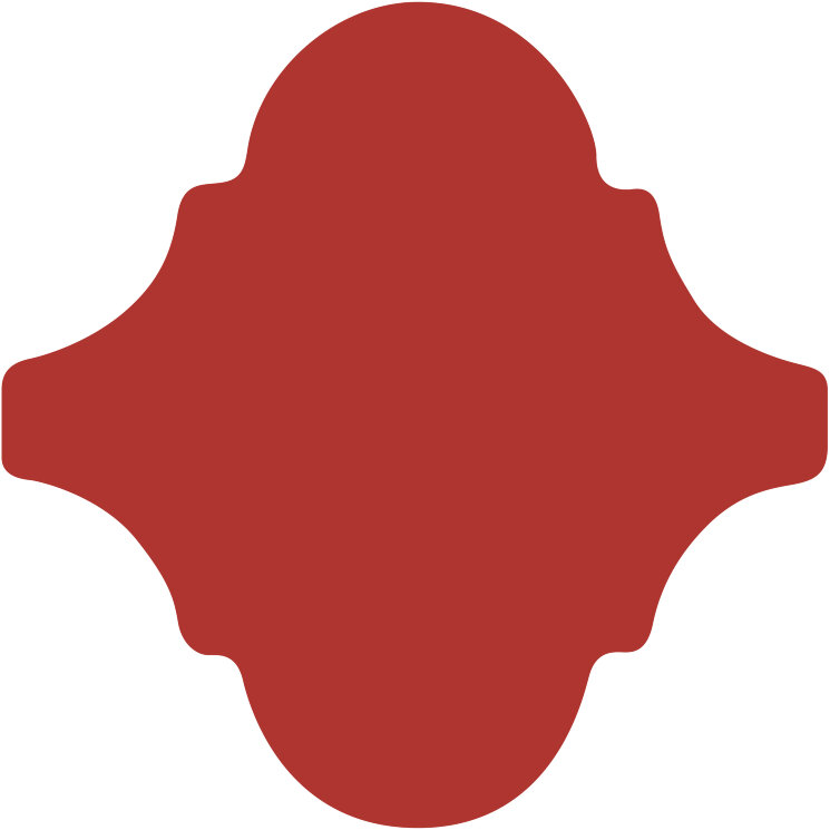 Плитка 15x15 Bondi/Gloss Arabesque Red-Bondi з колекції Bondi Bestile