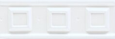Декор (6.5x20) SQ05 Square Bianco Craquele - Boiserie