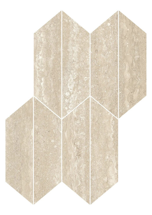 Мозаїка Travertino Vein Beige Mosaico Losanga - 29.4x40.7 RCLC Realstone_Travertino з колекції Realstone_Travertino Ragno Мозаїка Travertino Vein Beige Mosaico Losanga - 29.4x40.7 RCLC Realstone_Travertino з колекції Realstone_Travertino Ragno