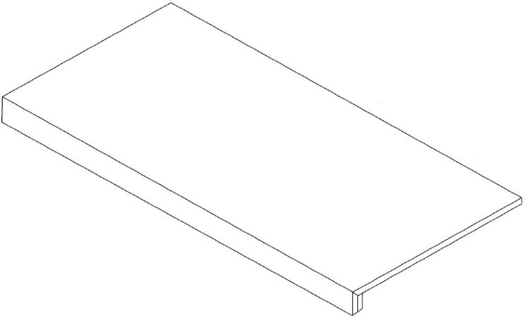 Сходинка (33x75) YGI7 Art Clay Gradone Rt C/Profilo Incollato - Art з колекції Art Supergres