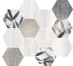 Мозаїка Denver mosaic hex foglia pearl 29,7х34,5