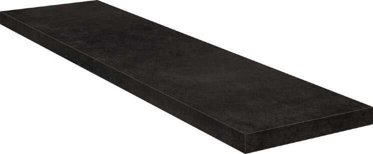 Кутова сходинка (33x100) 62391 Angolo Dx Gradino C.Retta Charcoal - Chrome з колекції Chrome Cerdomus