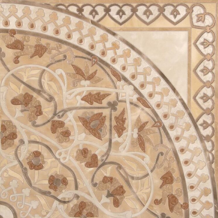 Декор Esquina Beige 45x45 Silk Plaza з колекції Silk Plaza