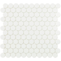 Мозаїка 30,1x31,3 Matt White Circle 6106C