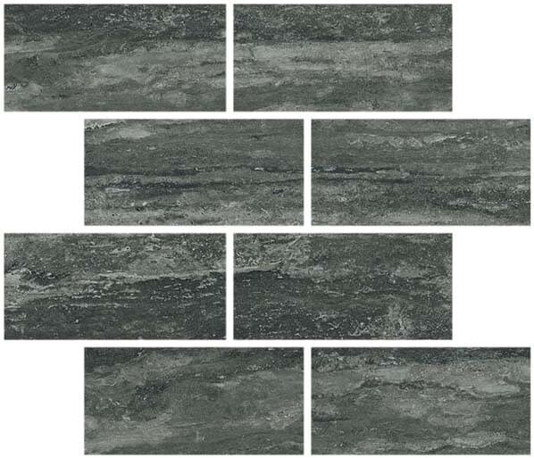 Мозаїка Black Muretto Glossy 30x30 I Travertini Rex з колекції I Travertini Rex Мозаїка Black Muretto Glossy 30x30 I Travertini Rex з колекції I Travertini Rex