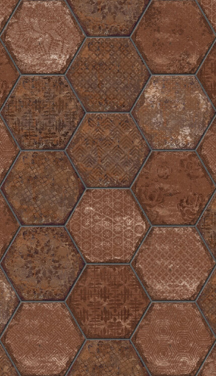 Декор (25x21.6) 0995 BRL.RED DEC.ESA - Brick Lane з колекції BrickLane Marca Corona