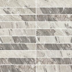 Мозаїка (30x30) 729061 Marble Gray Mos. Nat.3X15 - I Marmi di Rex