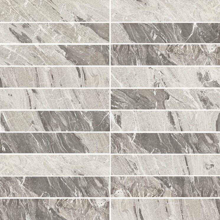 Мозаїка (30x30) 729061 Marble Gray Mos. Nat.3X15 - I Marmi di Rex з колекції I Marmi di Rex Rex