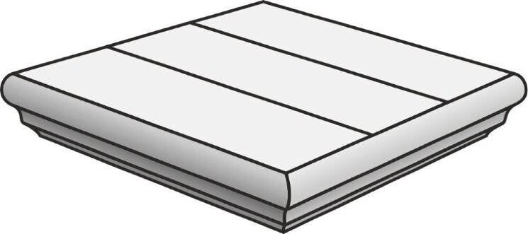 Кутова сходинка (34x34) J86246 Doghe Marrone An+TB - Doghe з колекції Doghe Rondine