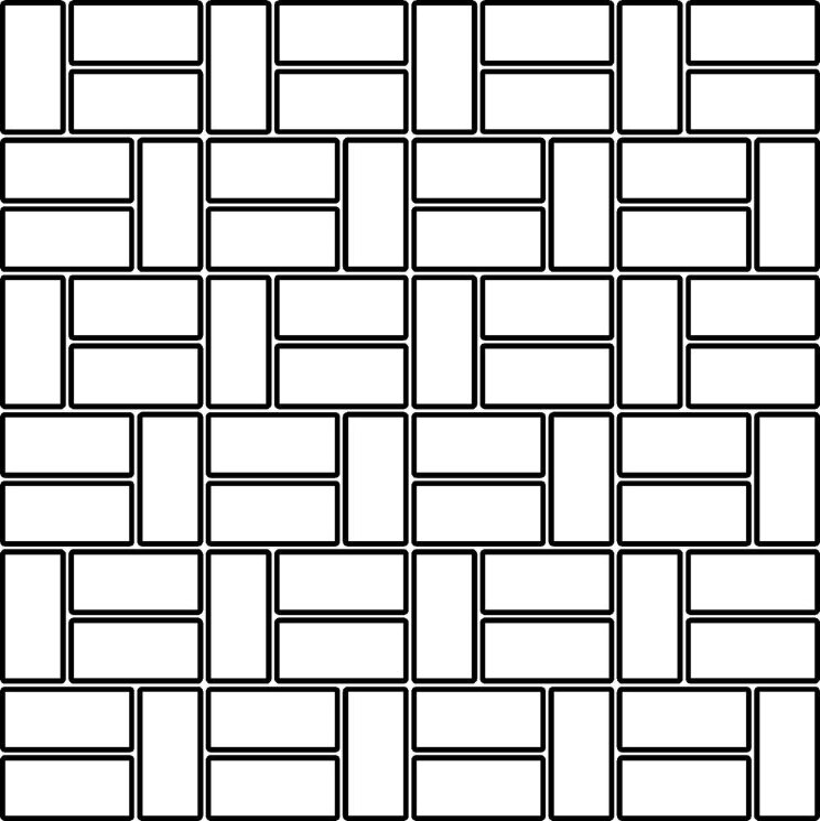 Мозаїка (30x30) RV1MS3P Reverso Avorio Mos. Bricks 2X5p - Reverso з колекції Reverso COEM