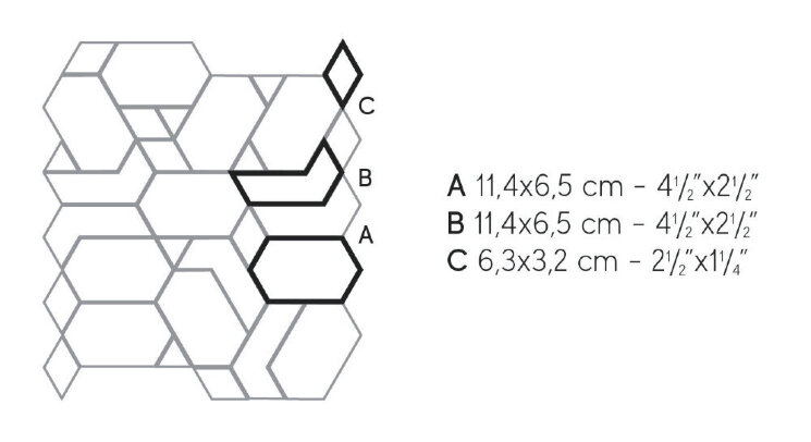 Мозаїка Boost Tarmac Mosaico Shapes AN67 з колекції Boost Atlas Concorde