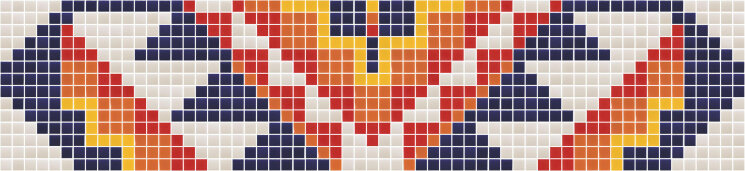 Мозаїка 2,5x2,5 Argentina Plata Glossy-South Atlantic з колекції South Atlantic Hisbalit