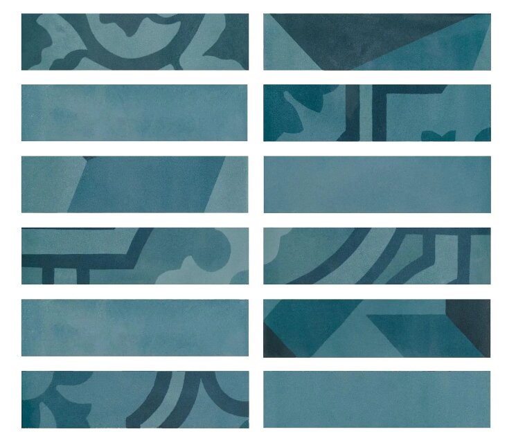 Плитка 5x20 M8WW D segni Blend Azzurro Listello Marazzi D Segni Blend з колекції D_Segni Blend Marazzi