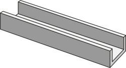 Жолоб 15x60 Concept Xt20 Canalina Grigio - Concept XT20 - R58U
