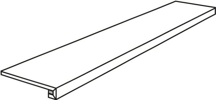 Сходинка (33x120) 1053475 Grad. Walk White - Walk з колекції Walk Cercom