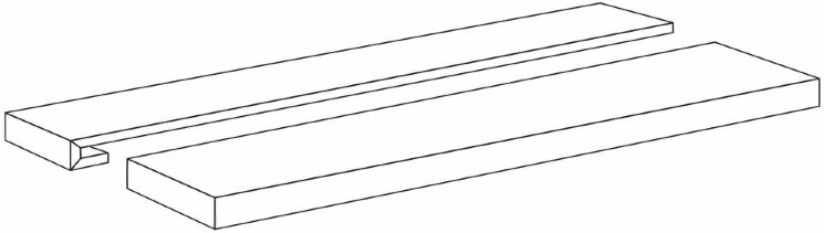 Кутова сходинка (35x120) 40750 Natura Doppia Vela Ang. Sx Mogano Rt. - Natura з колекції Natura Cerdisa