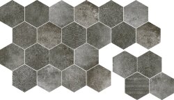 Мозаїка (30x37) 52587 Reden Mosaico Esagone Dark Grey - Reden