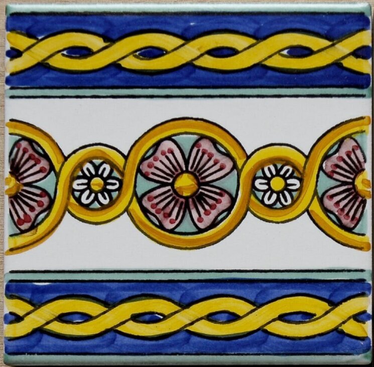 Декор (20x20) Angelica20 IFestoni - Ceramica Artistica Vietrese з колекції Ceramica Artistica Vietrese Giovanni De Maio