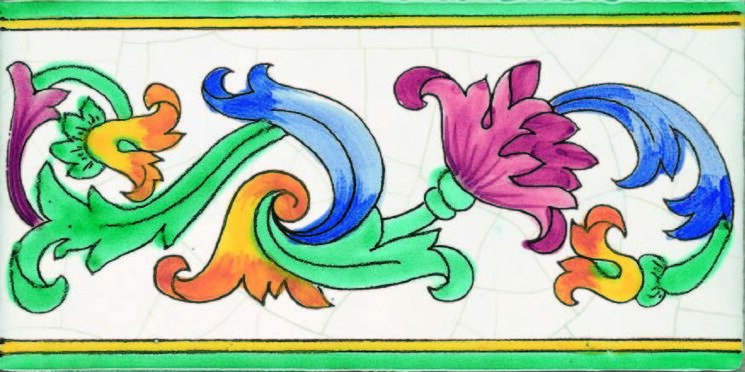 Бордюр (20x40) Ginepro Greche - Cotto Salernitano з колекції Cotto Salernitano Giovanni De Maio