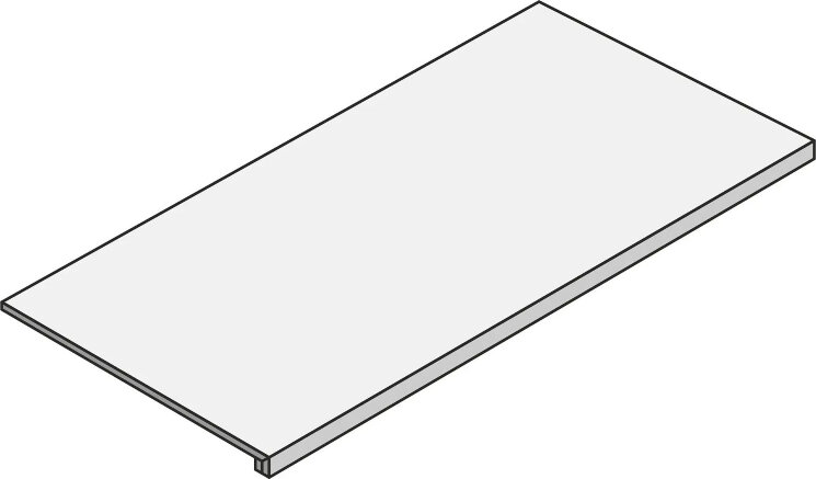 Сходинка Terrazzo Degrau Tec Liso White Ret - 30x60 13043T06911 Terrazzo з колекції Terrazzo Gresart