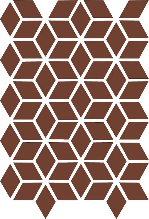 Мозаїка 27x40 XXS Rombo E MATTONE Etruria XXS з колекції XXS Etruria