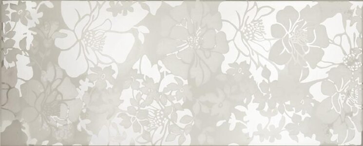 Декор DEC Flower Bianco Lucido 20x50 Lustri CeDam з колекції Lustri CeDam