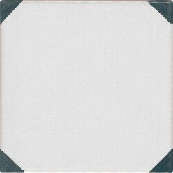 Плитка (10x10) CI NC/36 SC59 Grigio su fondo P/8 bianco puro - Novecento