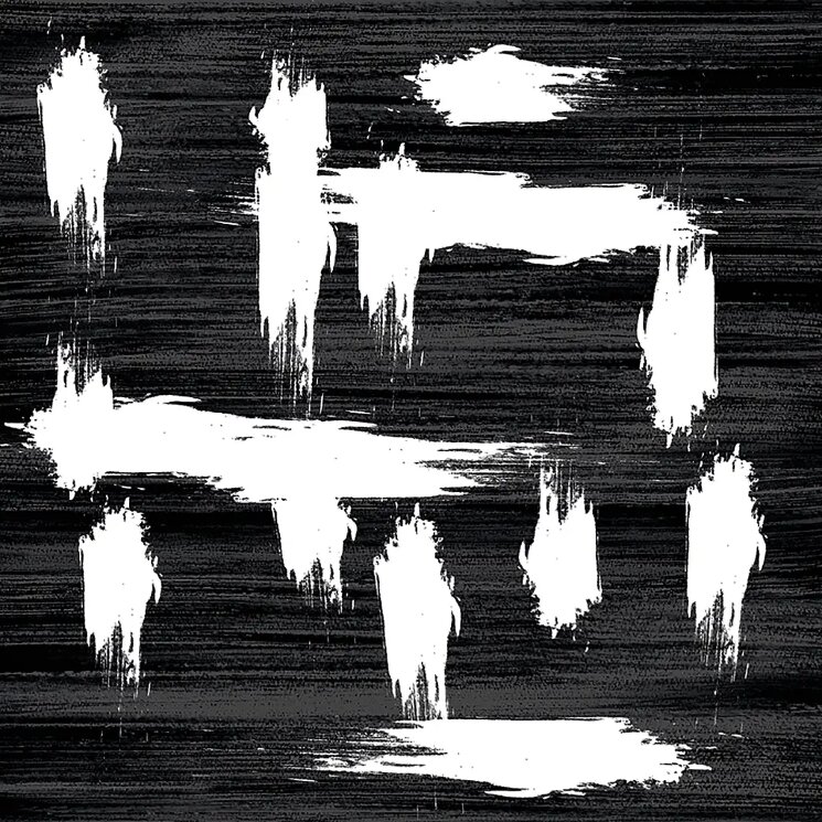 Плитка 60x60 crosswords tiles nero assolutto graffiti 2 Valmori Maioliche з колекції Maioliche Valmori