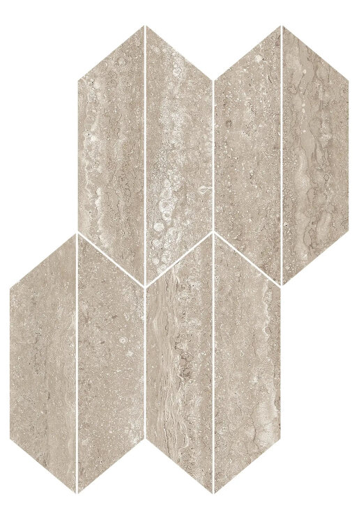 Мозаїка Travetino Vein Noce Mosaico Losanga - 29.4x40.7 RCLD Realstone_Travertino з колекції Realstone_Travertino Ragno