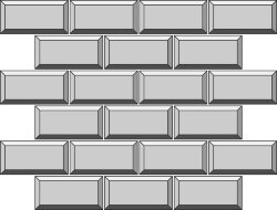 Мозаїка 30x40 WT5103B WtPlatino PosaB Vogue Twins