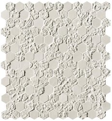 Мозаїка White Print Esagono Mosaico 29.5x32.5 Bloom Fap