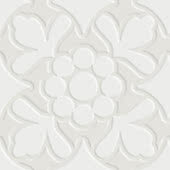 Плитка (10x10) 7VF080F Fleur Blanck - Deco Dantan