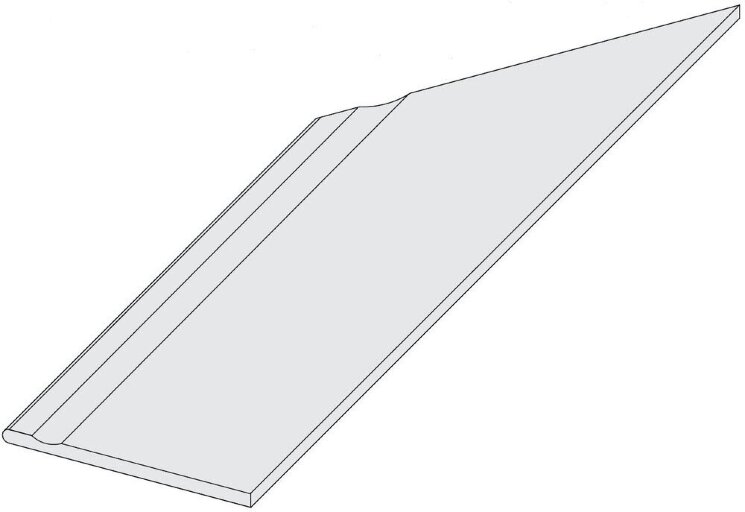 Кутова сходинка (40x120) 76299 Gradone Bordo Svasato-SX costa toro Kamba Nat.Ret. - Amazon з колекції Amazon La Fabbrica